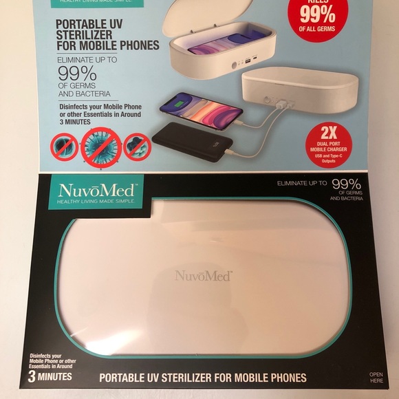NuvoMed portable UV Sterilizer for cell phones and small objects brand new - Picture 3 of 3